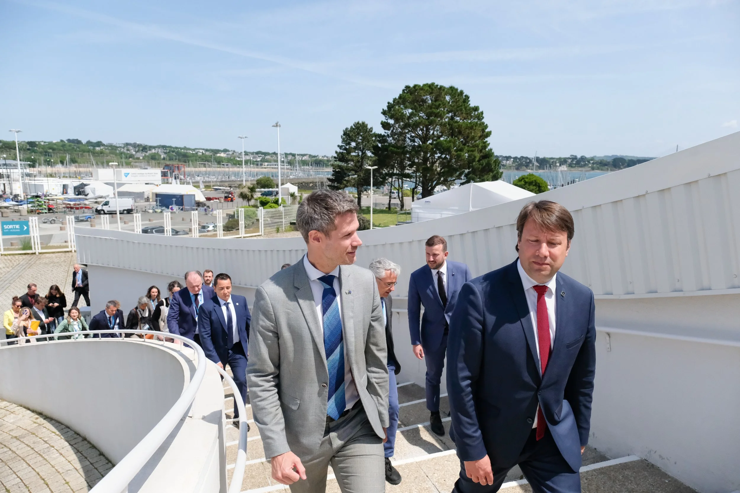 Visite du commissaire européen Virginijus Sinkevicius aux Journées européennes de la mer, Brest