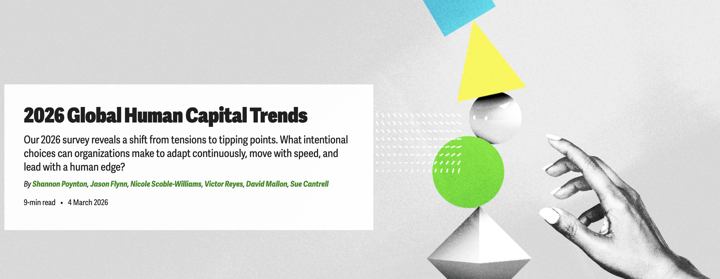 Deloitte - 2026 Global Human Capital Trends: From tensions to tipping points
