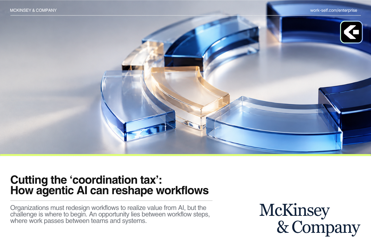 McKinsey: Cutting the coordination tax: How agentic AI can reshape workflows
