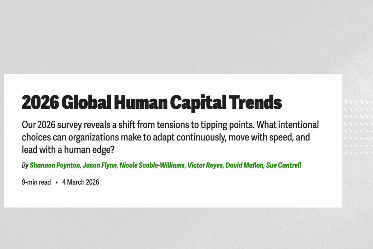 Deloitte - 2026 Global Human Capital Trends: From tensions to tipping points