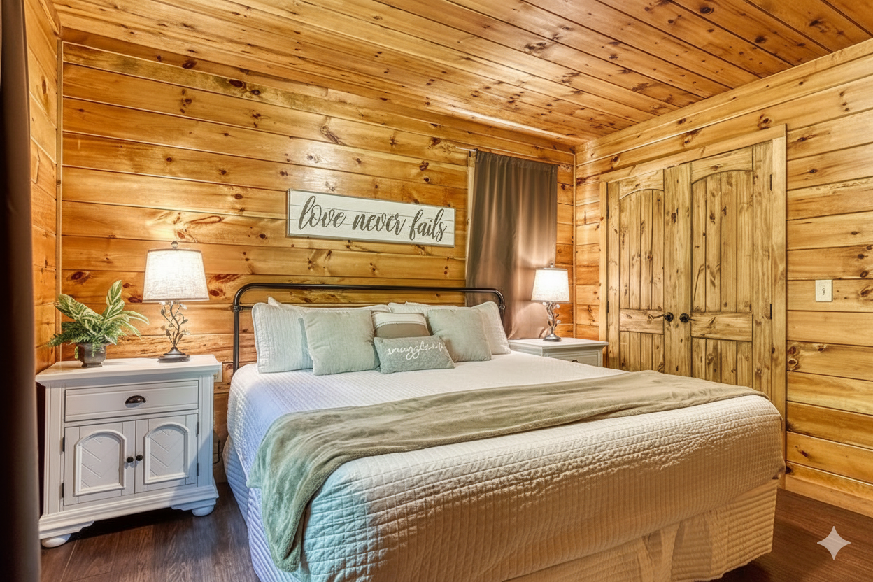 Dreaming in the treetops. ☁️ Our King suites are designed as private retreats, featuring warm wood accents and windows that frame the forest. It’s the kind of quiet you can only find at the top of a mountain.