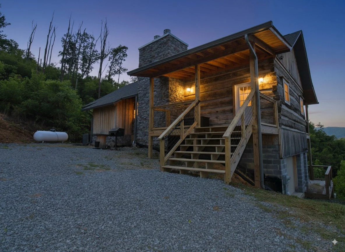 Romantic Tennessee cabin rental with hot tub and amazing views