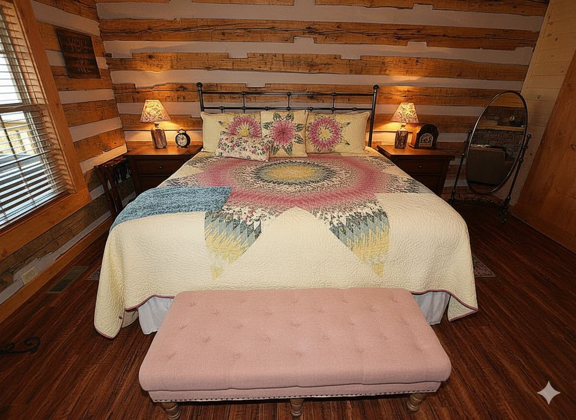 Wake up to the mist rising over the mountains without ever leaving the comfort of your bed.