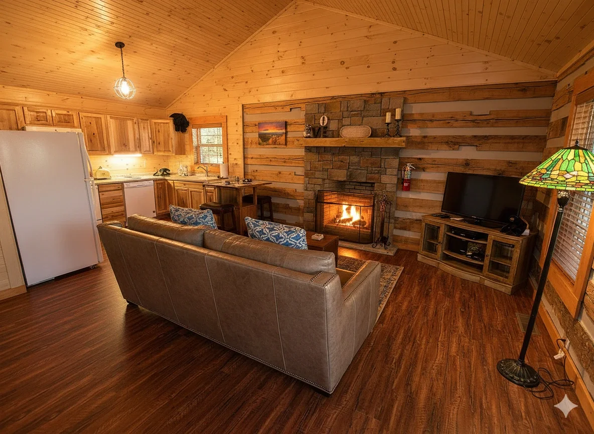 Historic charm meets modern luxury in this beautifully restored mountain retreat.