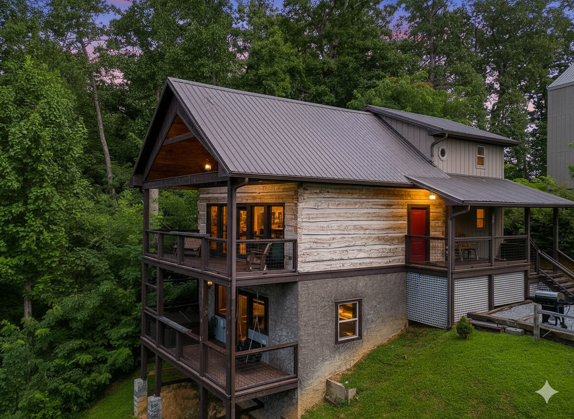 Secluded Tennessee cabin rental with hot tub and amazing views