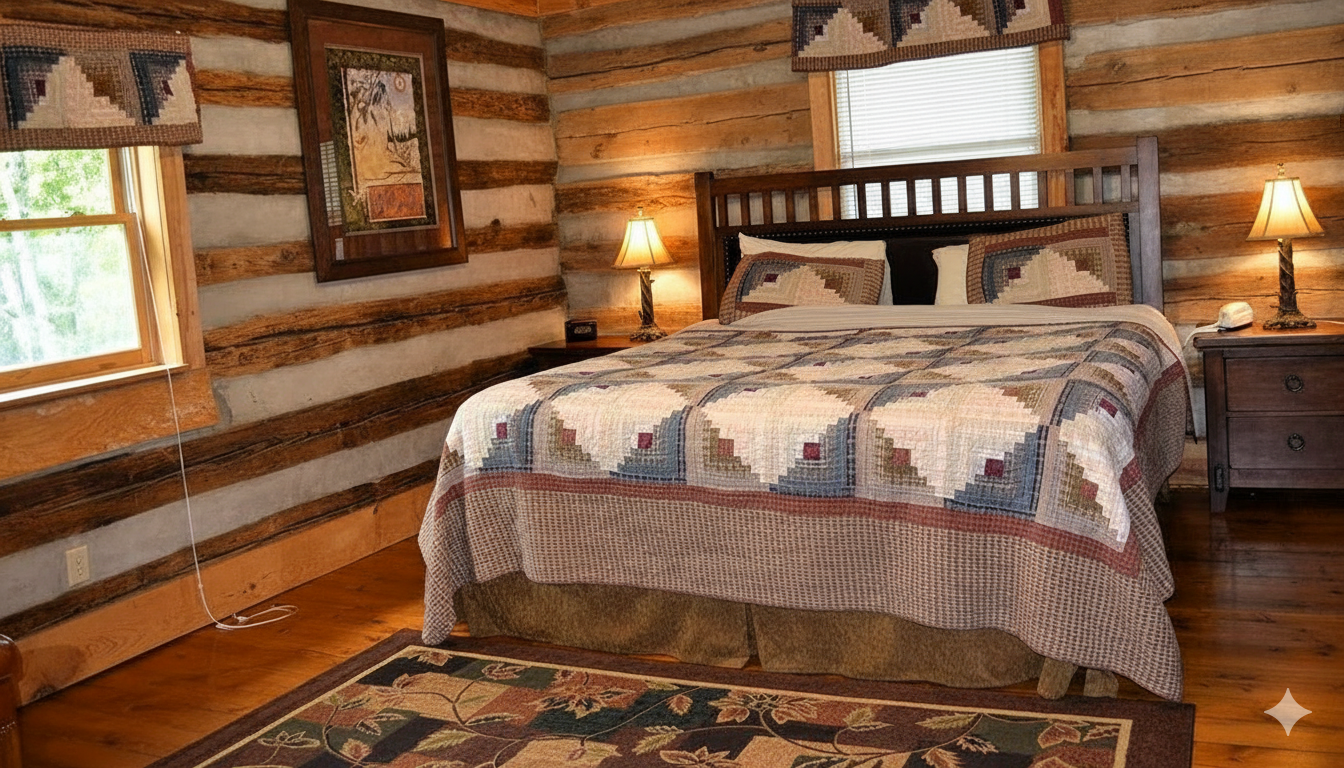 Spacious bedrooms ensure everyone has their own private corner of the cabin.