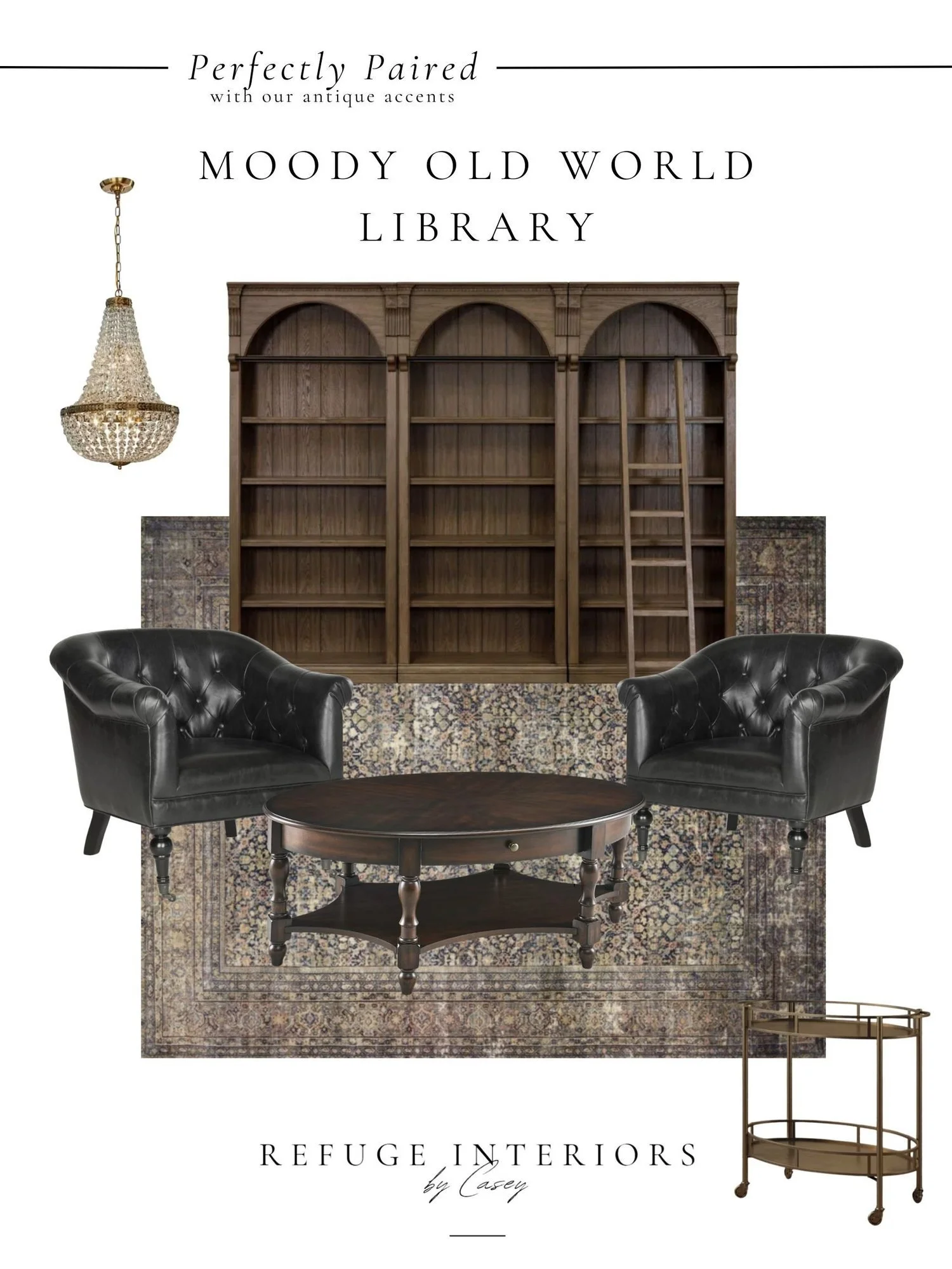 Moody Library Inspiration: Timeless Style with Old-World Charm
