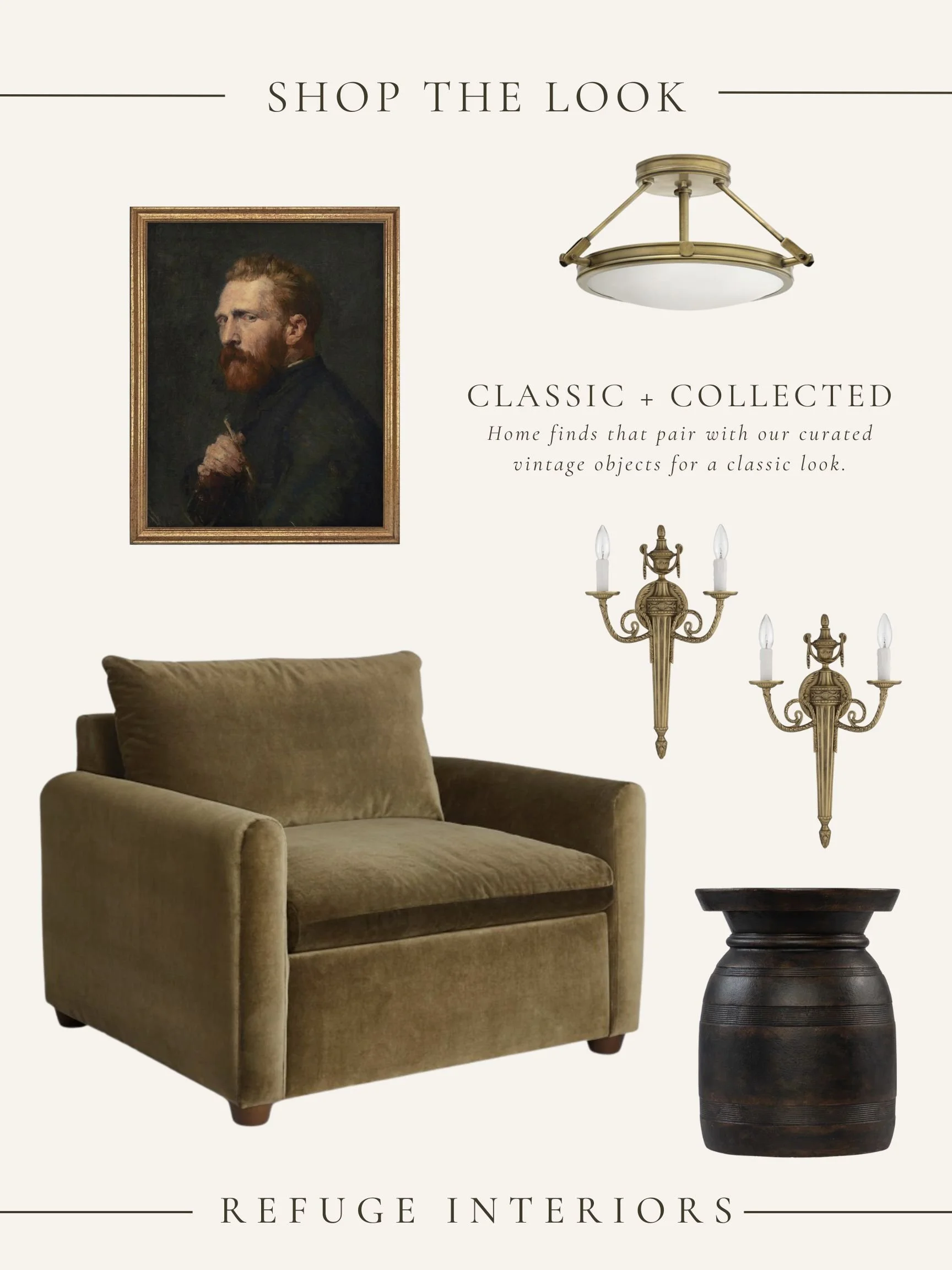 Modern European Living Room Decor: A Moody Mix of Warm Woods and Classic Detail