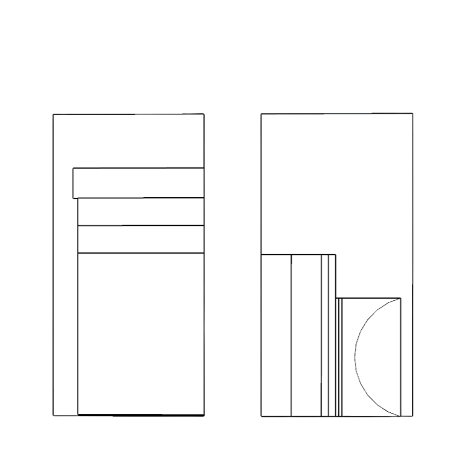 Layout for the cuts on the plywood sheets.