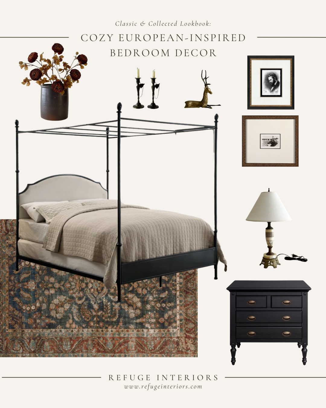 Cozy European-Inspired Bedroom Decor