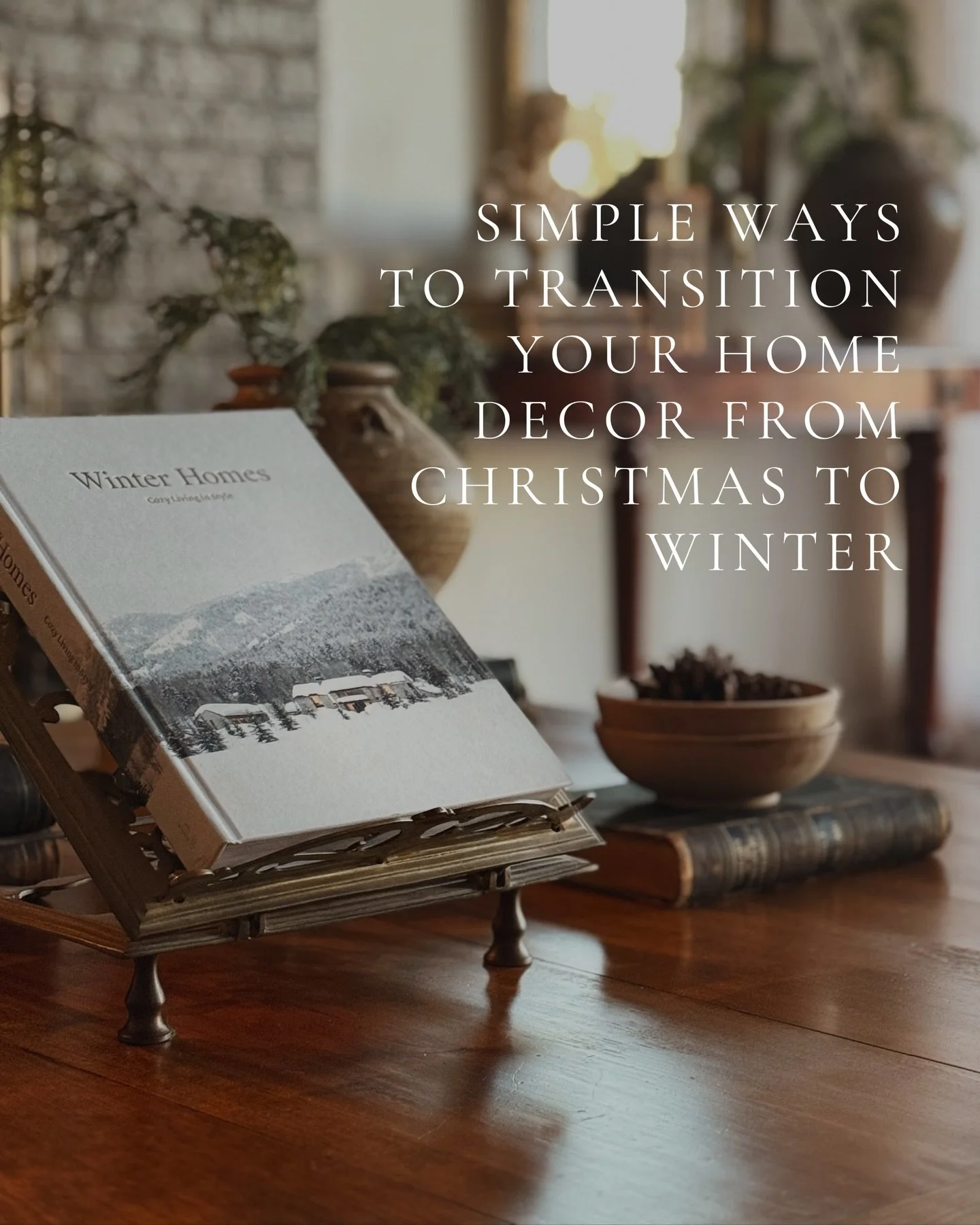 This slow shift from Christmas to winter styling is something I learned from my mom at a very young age and a simple tradition we looked forward to each year. After the new year, we&rsquo;d gently let winter settle in, allowing our home to reflect th