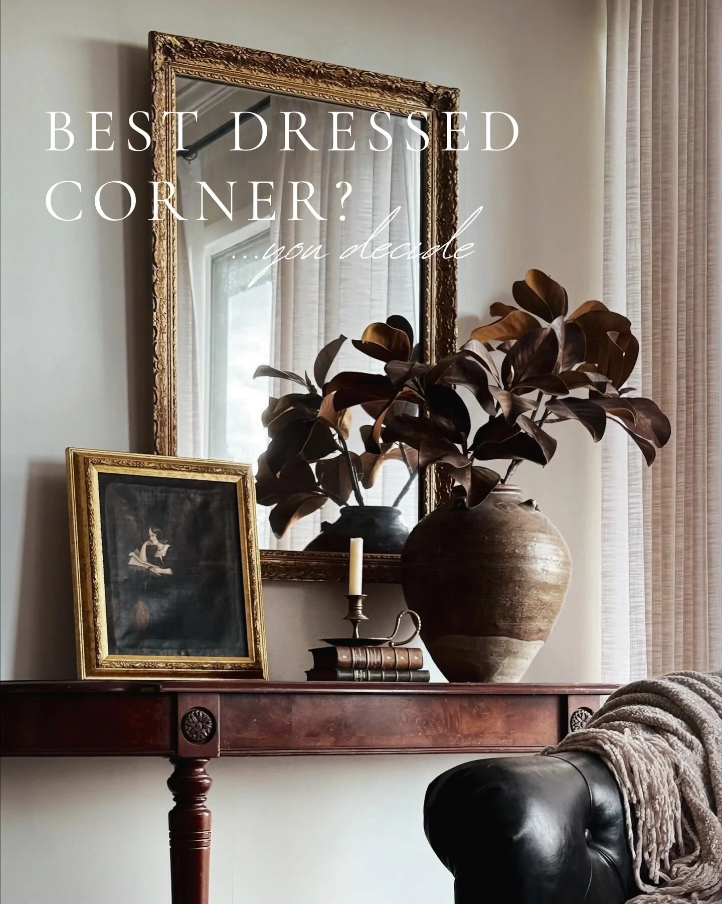 One corner. Six different moods. All vintage. 🤎

➡️ Swipe through and tell me which one you&rsquo;d choose! 

I&rsquo;m a firm believer that good styling comes down to having great pieces. Thoughtful, timeworn finds do the heavy lifting, which is wh