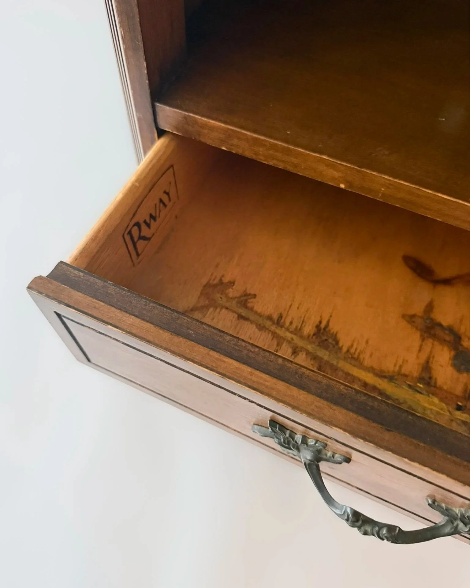 Vintage French Provincial Style Side Table by Rway