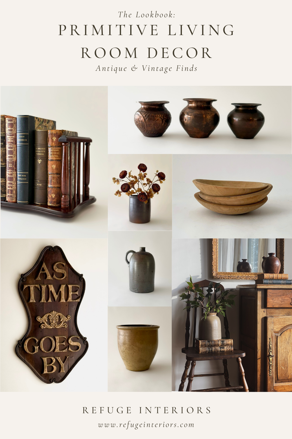 Primitive Living Room Decor: Antique Pieces for a Warm, Rustic and ...