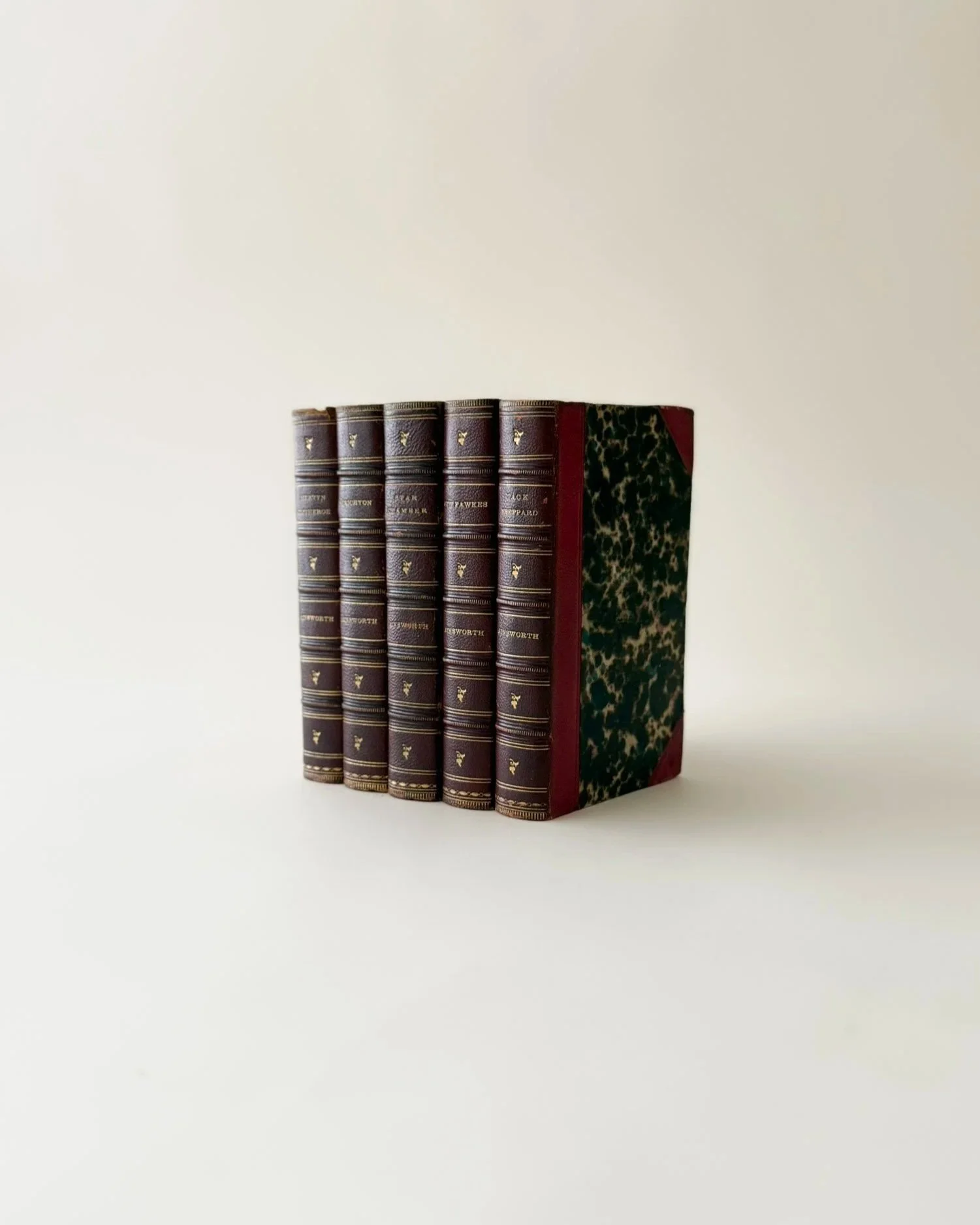 Antique Books by William Harrison Ainsworth, Set of 5