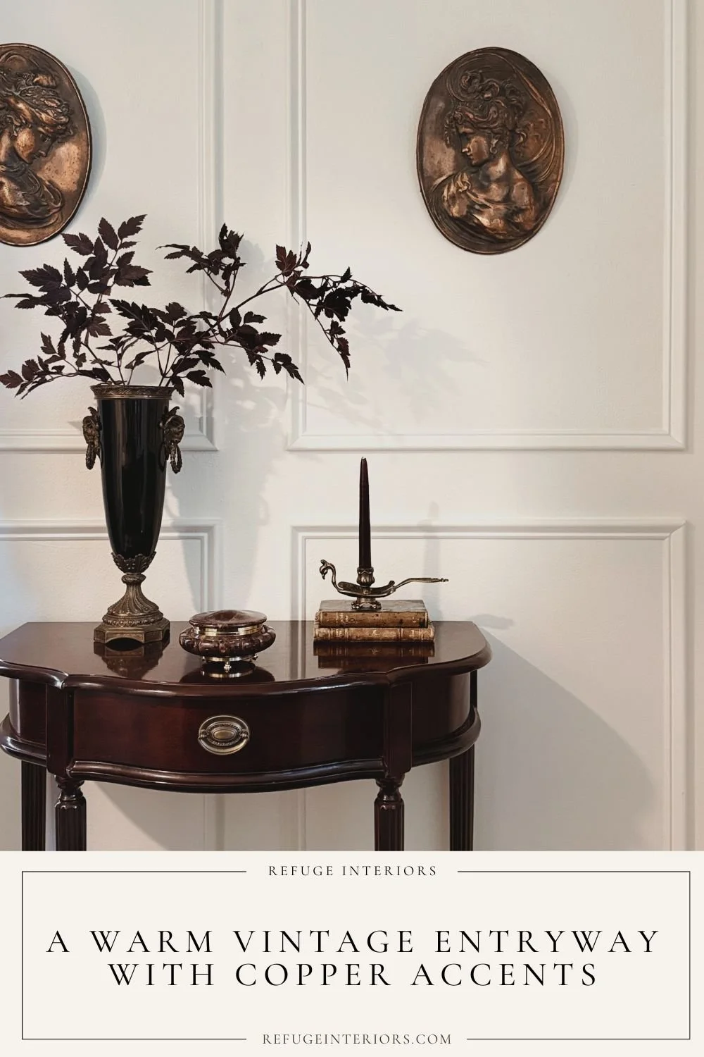 Styling with Copper: A Traditional Entryway in Warm, Moody Tones and ...