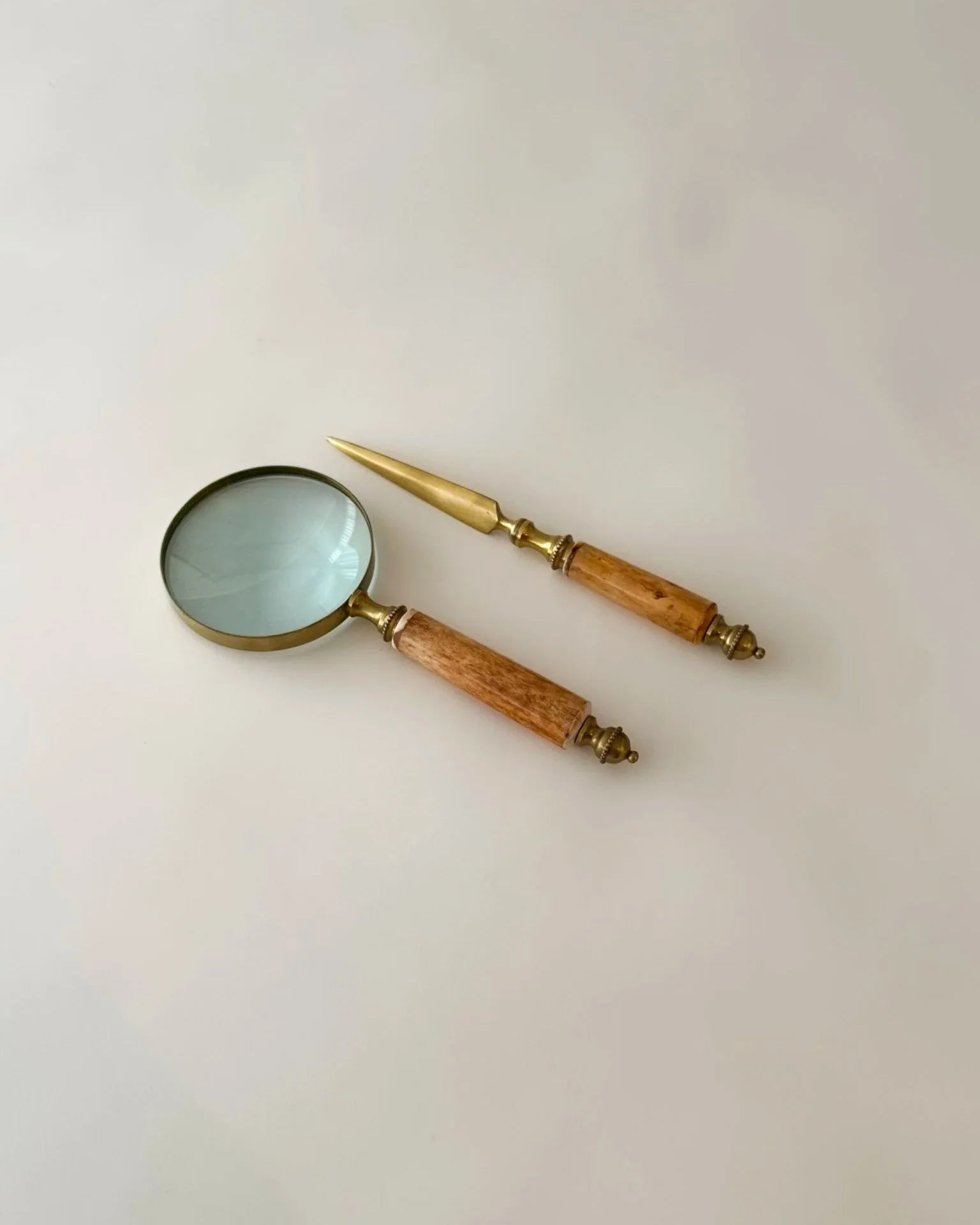Vintage Magnifying Glass and Letter Opener