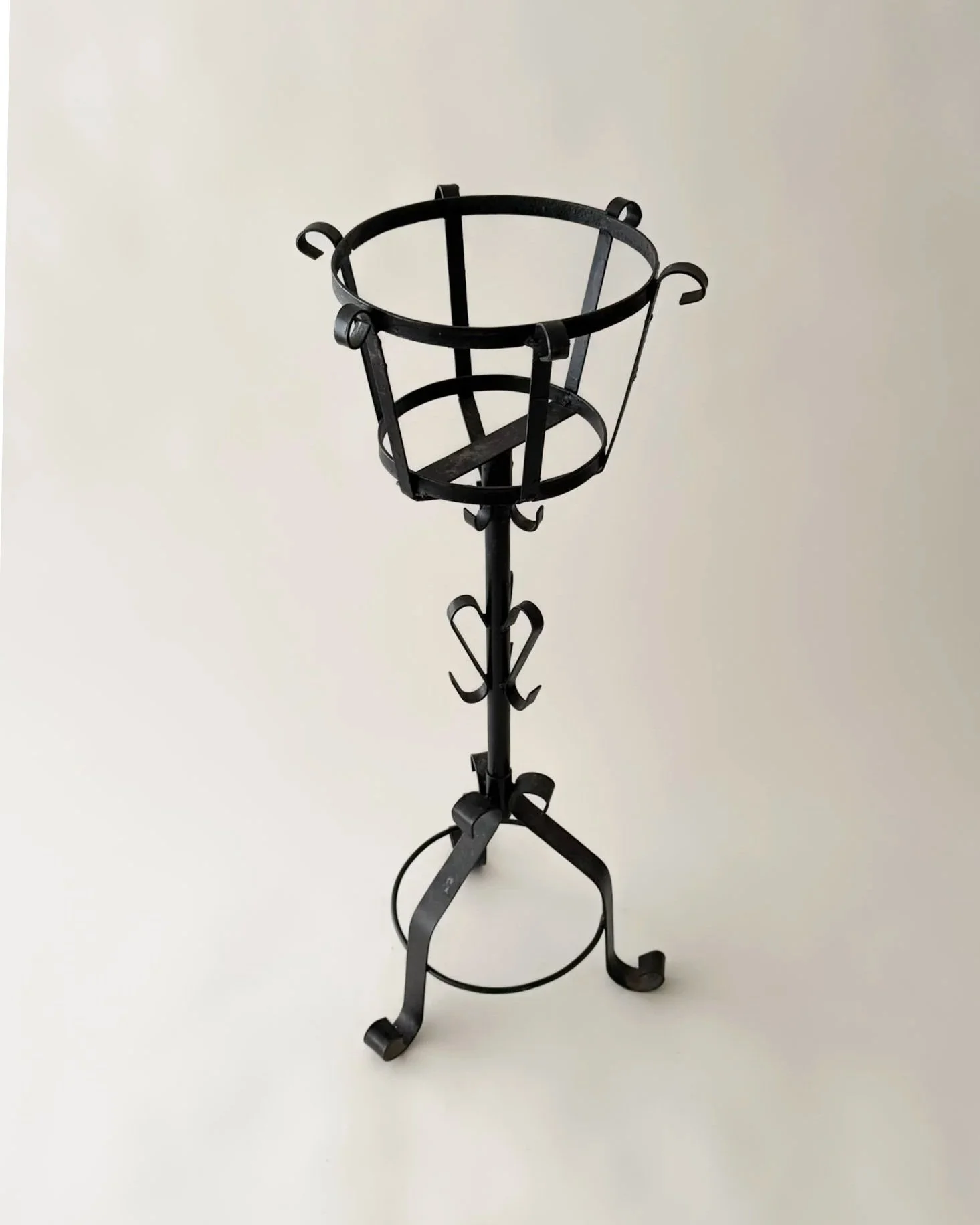 Vintage Wrought Iron Plant Stand