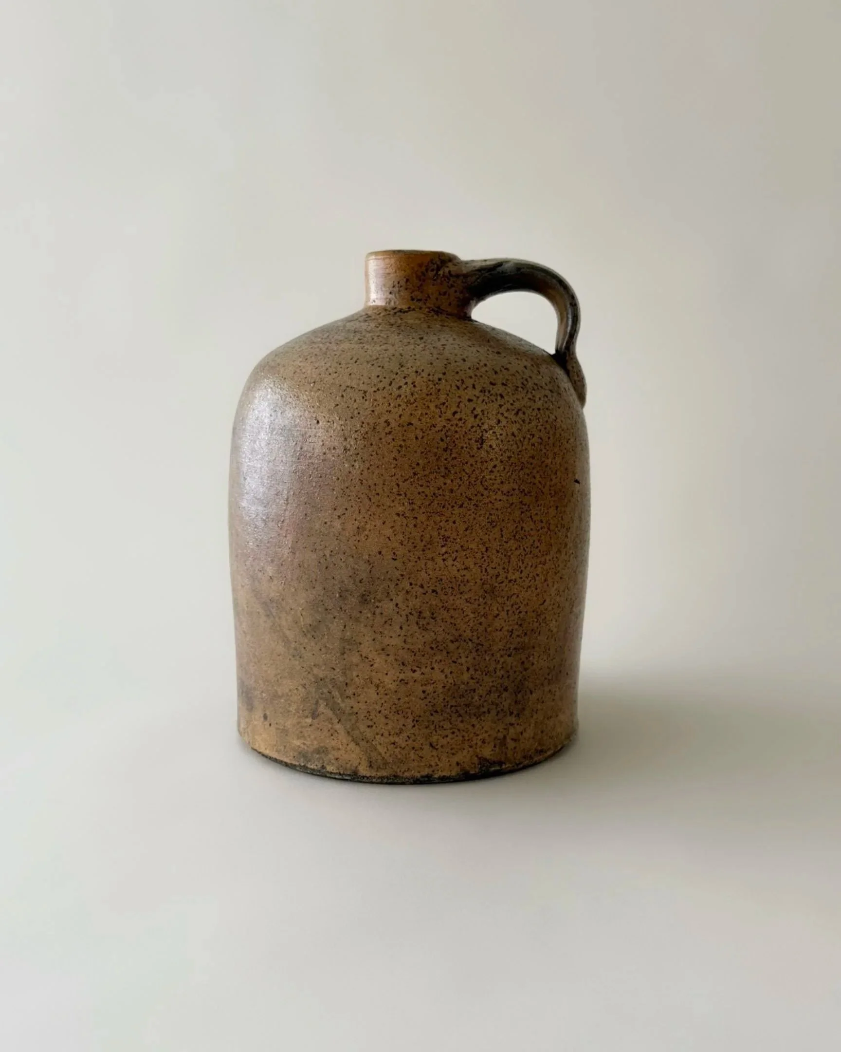 Large Beige Stoneware Jug
