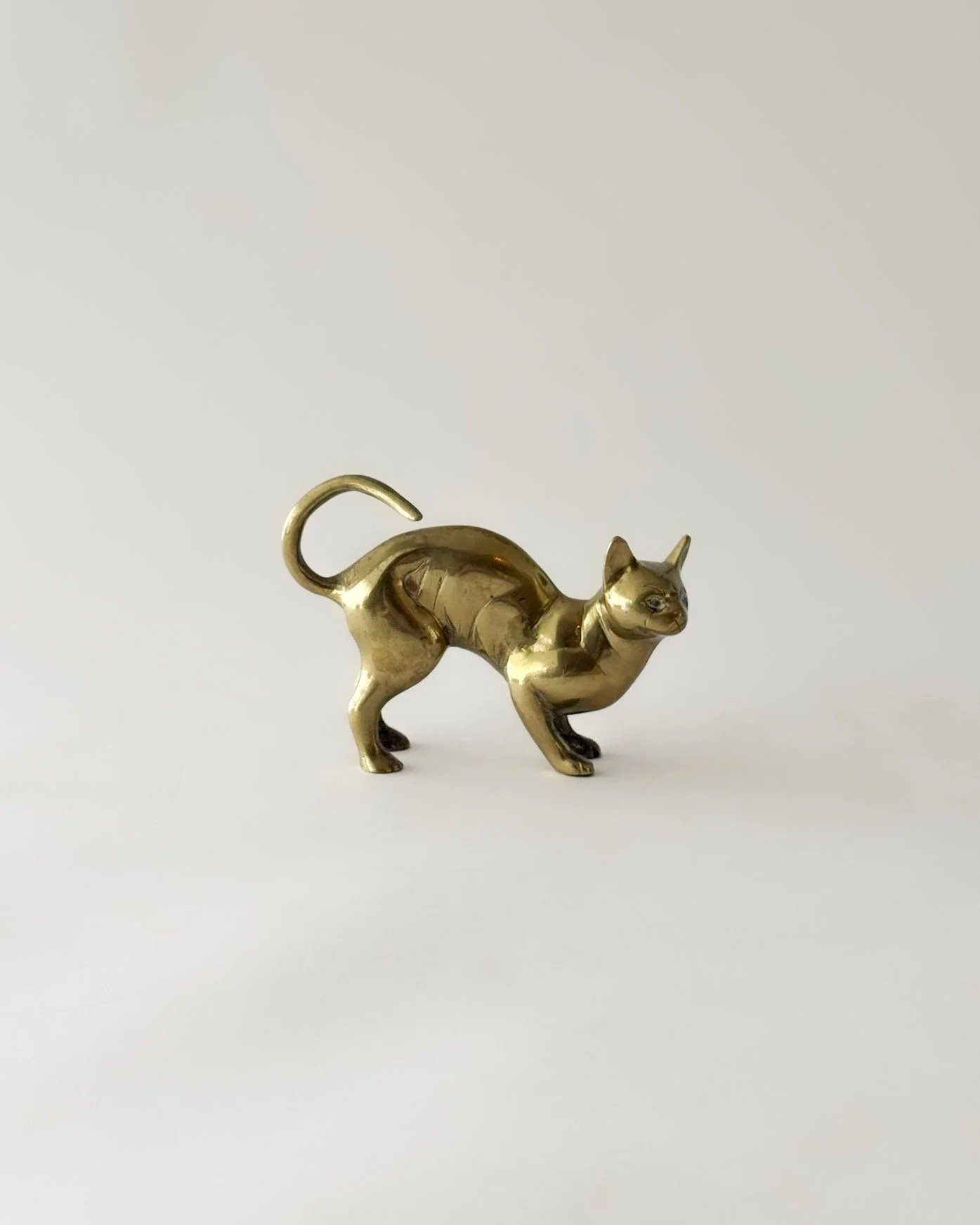 Brass Cat Sculpture