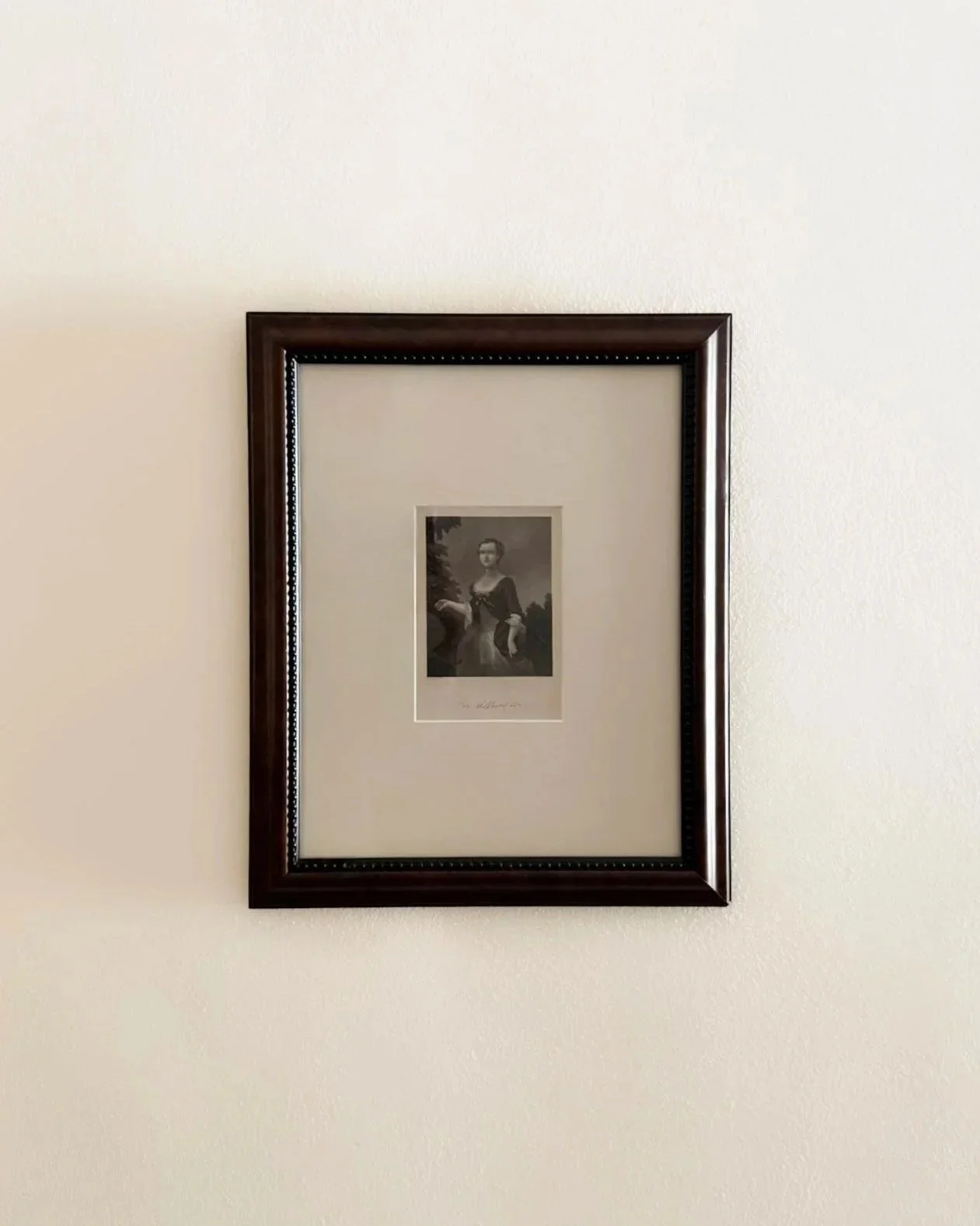 Framed Antique Lithograph of Martha Washington