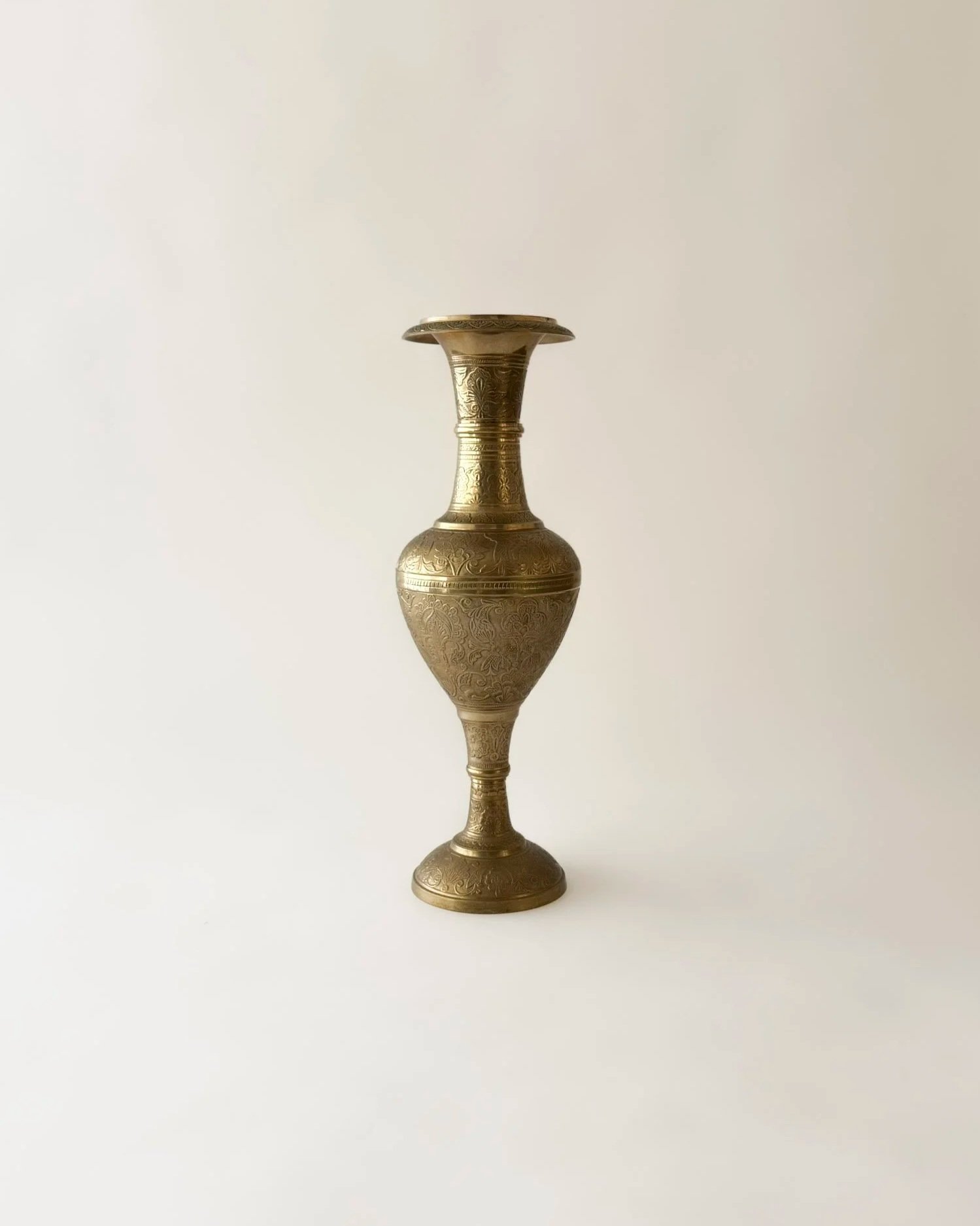XL Etched Brass Vase