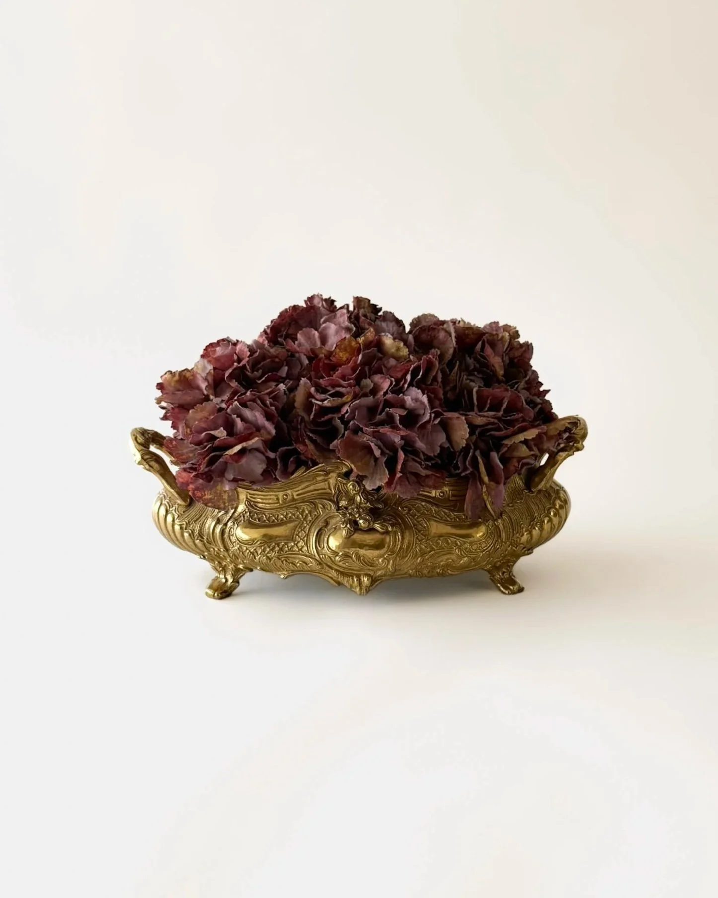 Large Vintage Brass Jardiniere