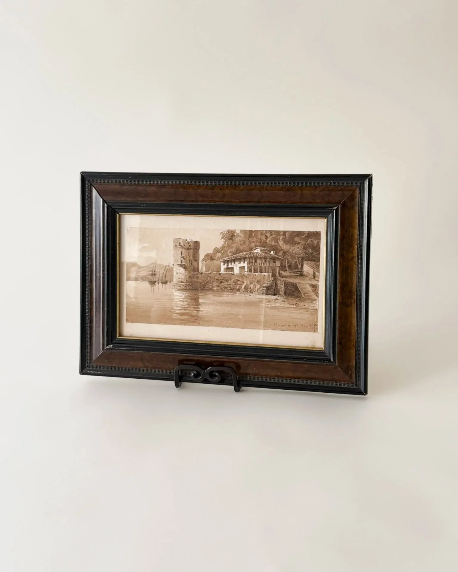 Original Antique Ink Drawing, 1852