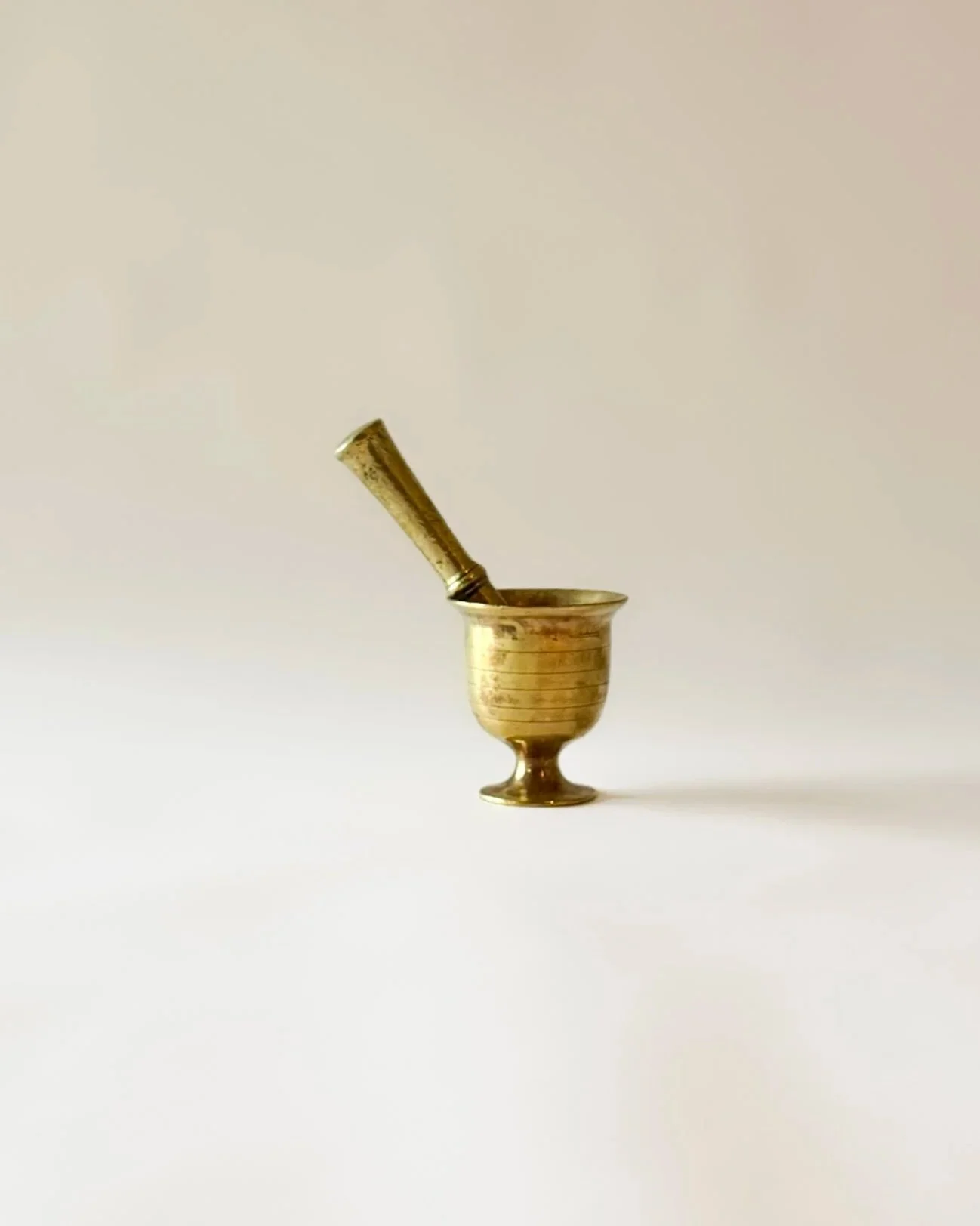 Vintage Brass Mortar and Pestle