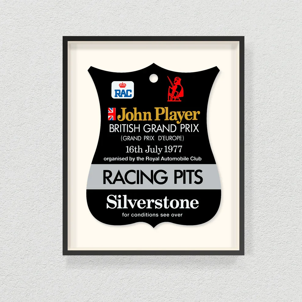 Ella Freire - John Player British Grand Prix 1977 - Limited Edition of 25 - Master Framed.webp