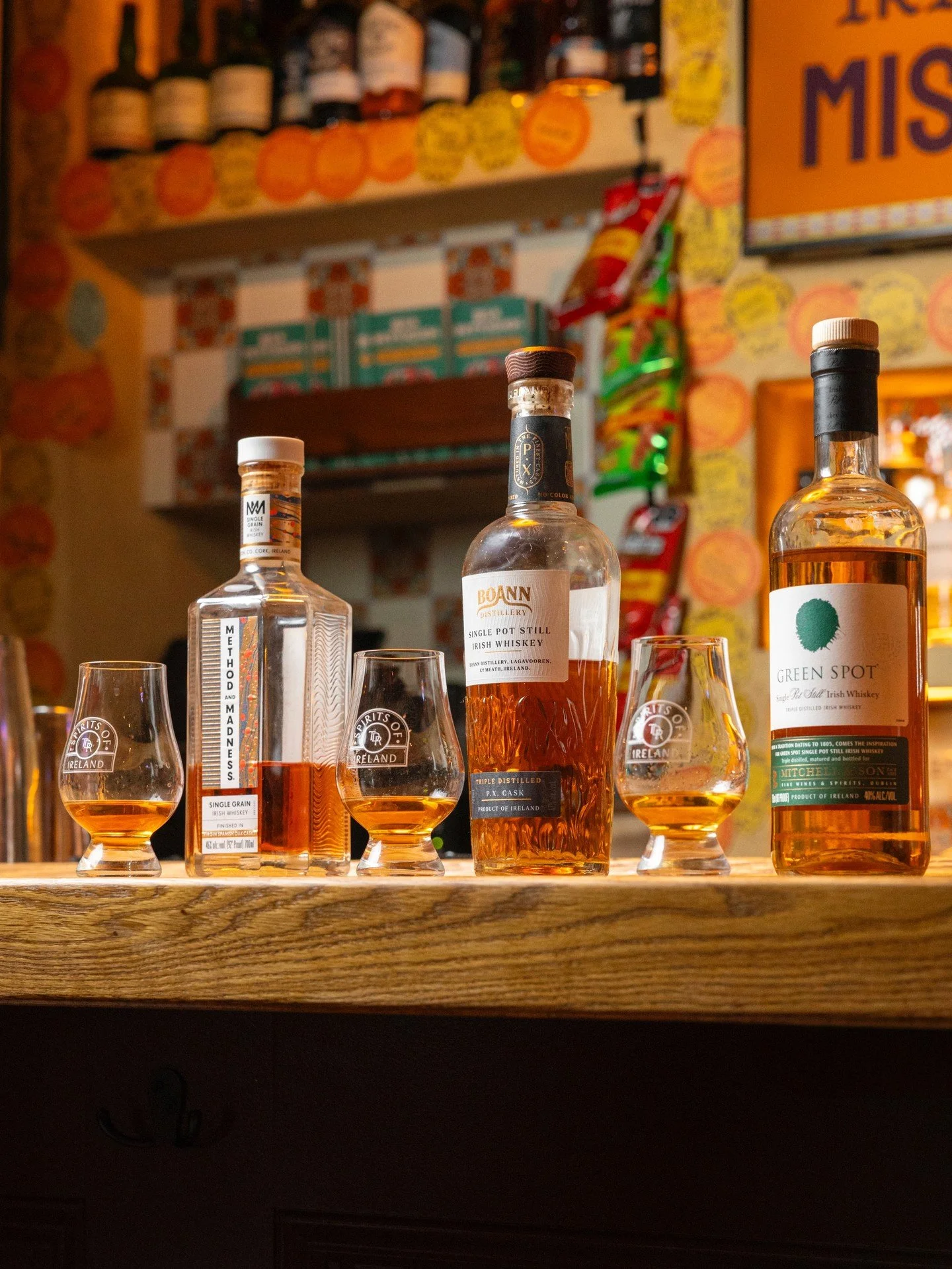 We&rsquo;ve got an agave flight, a Tequila flight, and a Mexican spirits flight - so it&rsquo;s only right that we showcase Irish Whiskey too, don&rsquo;t you think?

This curated mini-menu moves through Single Grain, Single Malt, and Single Pot Stil