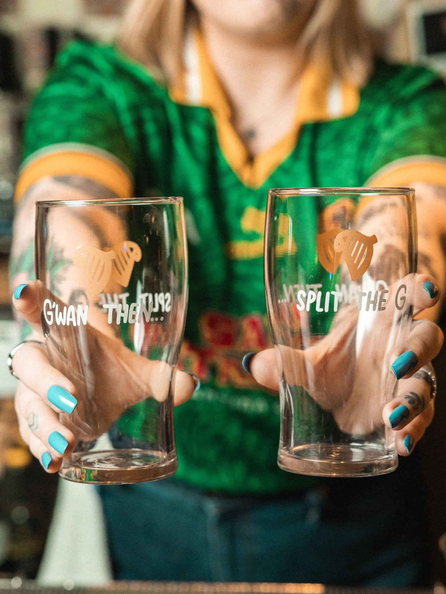 Love San Patricios? Take us home with you.

Our in-demand custom jerseys are available to purchase online (link in bio) and from the bar - and you can now pick up a set of our coveted Hephee glasses, too, at $25 for the pair.

Give them to a loved on