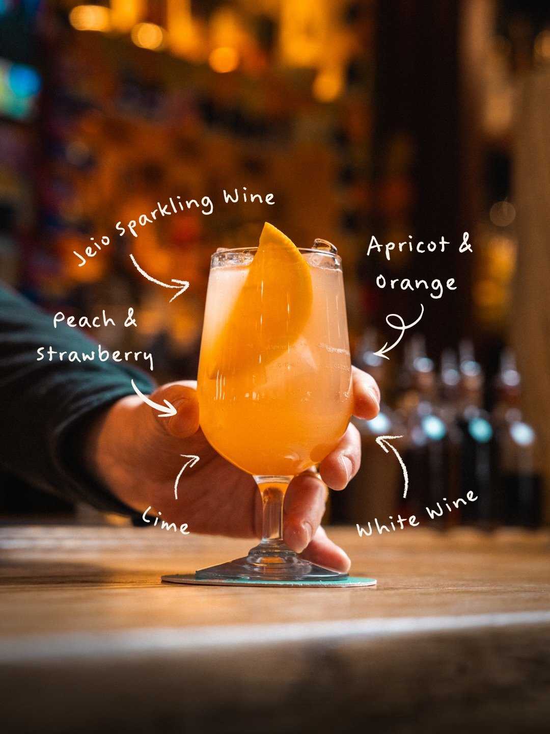 A new Spring menu calls for refreshing drinks, best enjoyed in the sunshine - and our Sangria Spritz ticks all the boxes.

Fruit from the Garden State&rsquo;s renowned Summer growing season takes center stage - peaches, apricots, and strawberry - alo