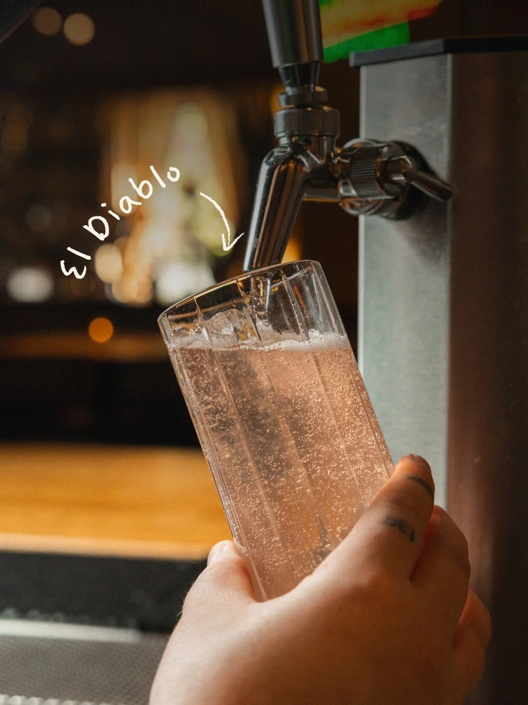 Imagine one of your favorite cocktails, served on tap and ready in seconds. We did - and here it is.

Our house El Diablo is batched in advance, carbonated, and poured fresh to ensure it&rsquo;s bubbly, spicy, and crisp every single time.

Patr&oacut