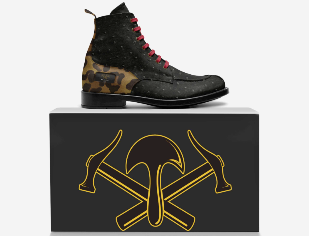 Rogue – Italian Leather Camo Boot