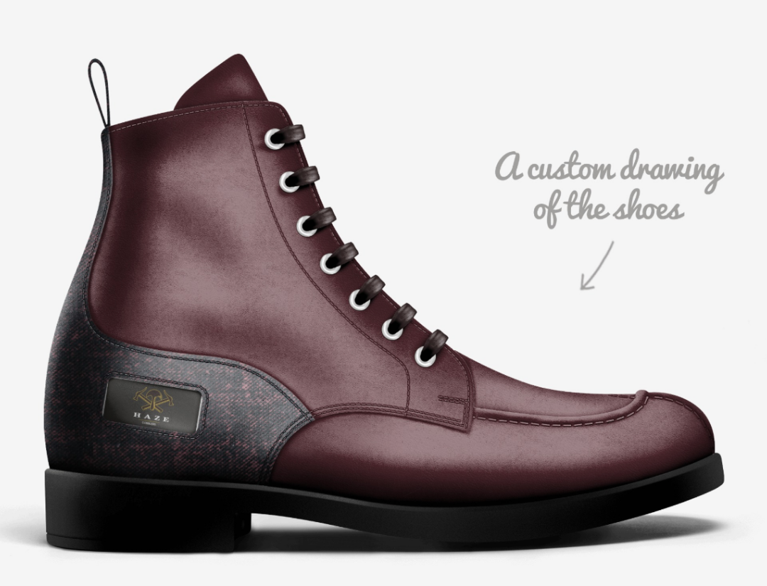 Theo Oxblood Textured Leather Boots