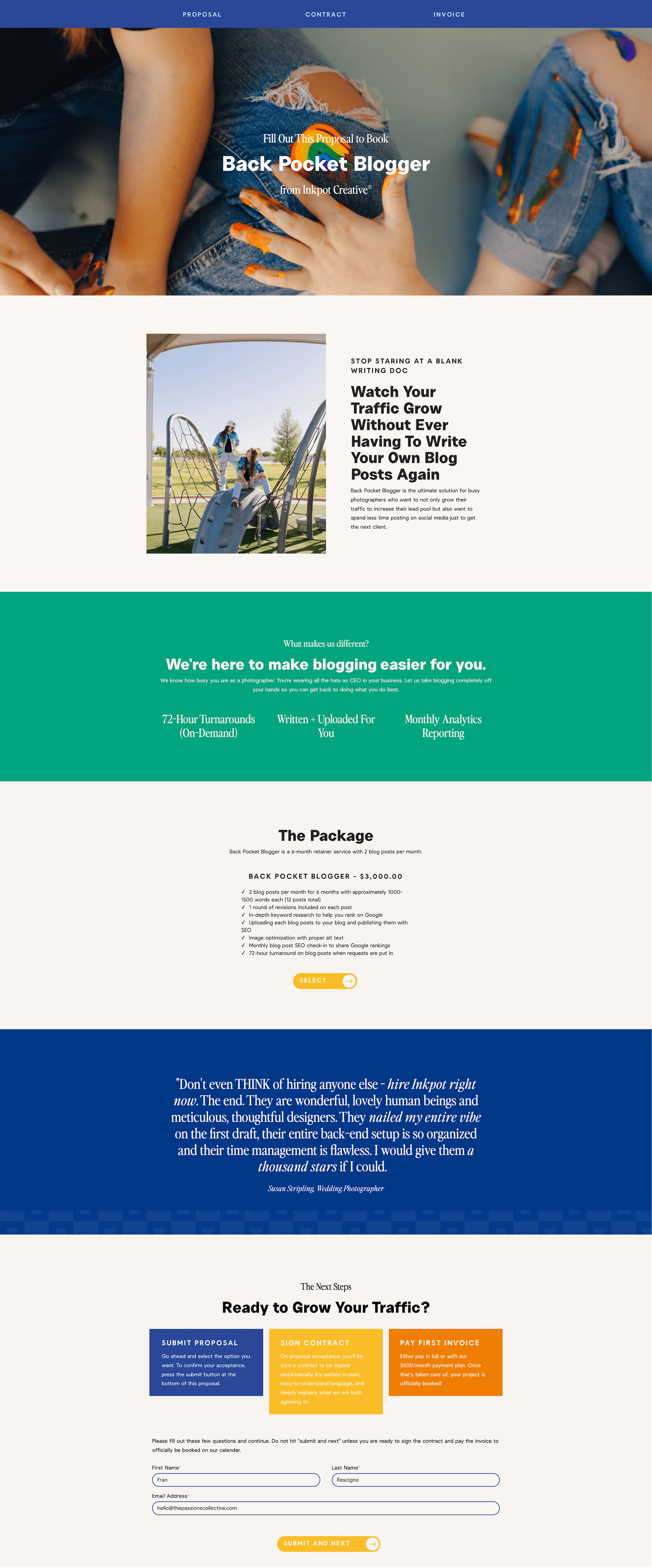 Inkpot Creative Dubsado Proposal