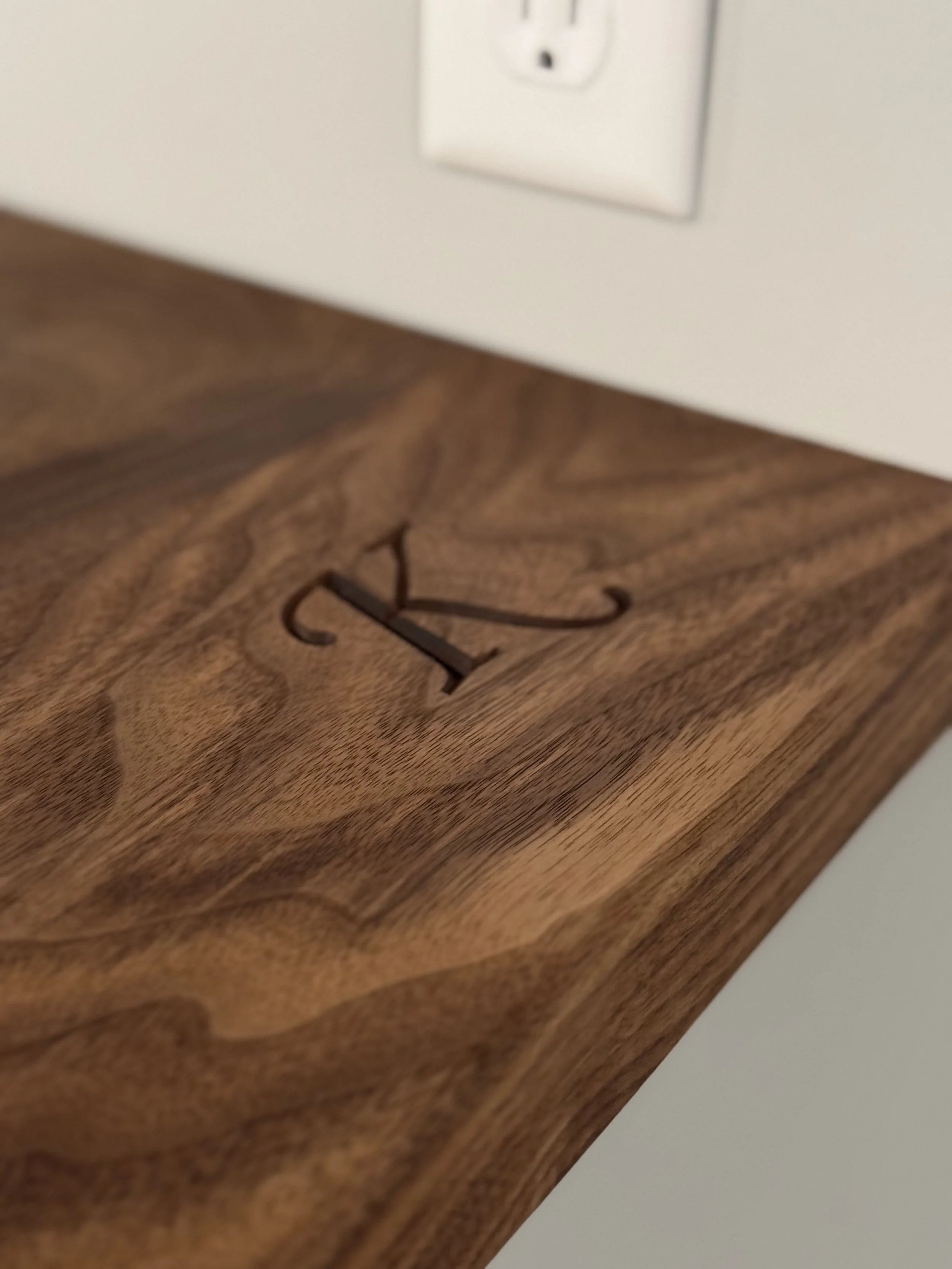 Walnut bar top