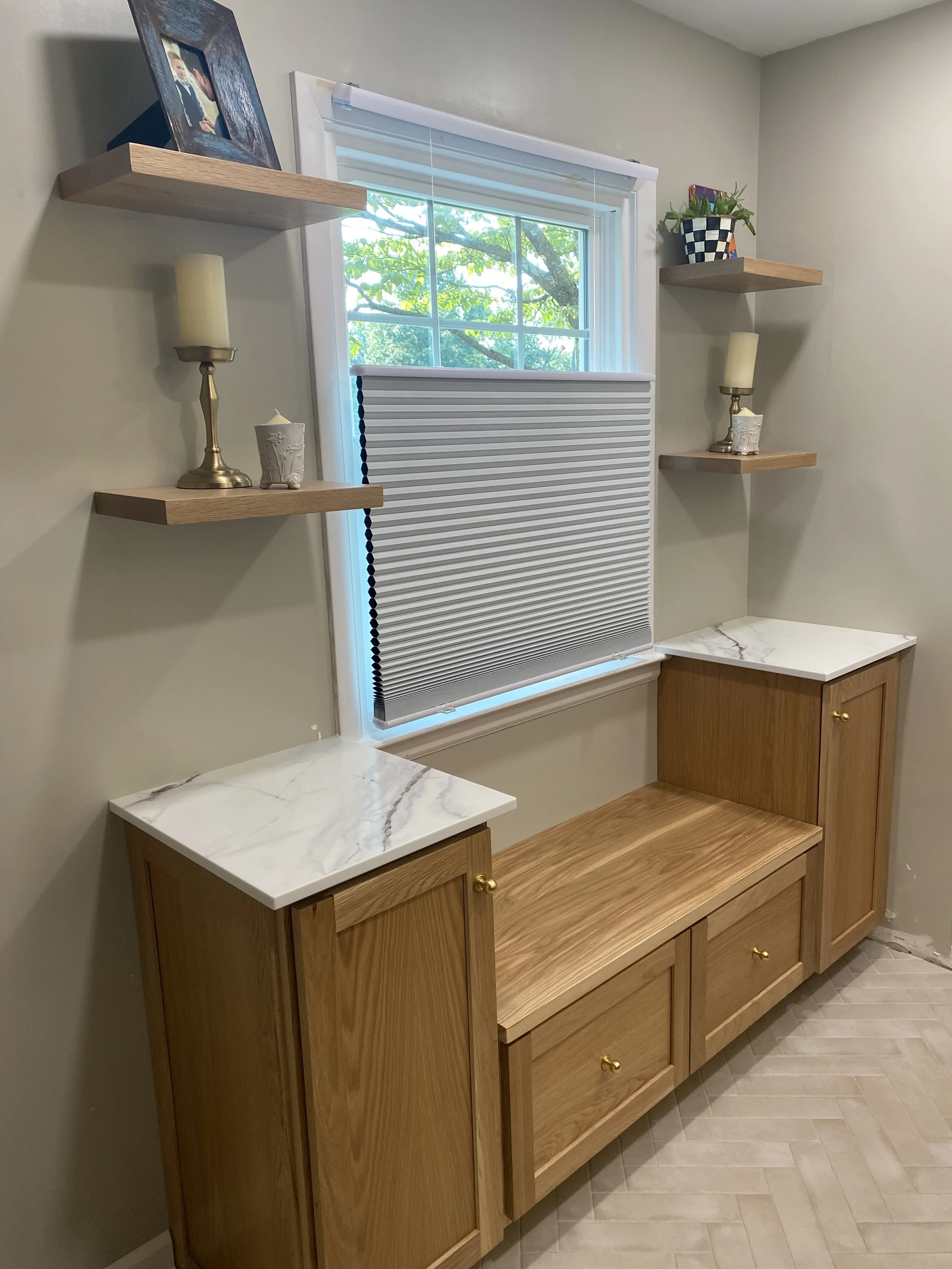 White oak bathroom