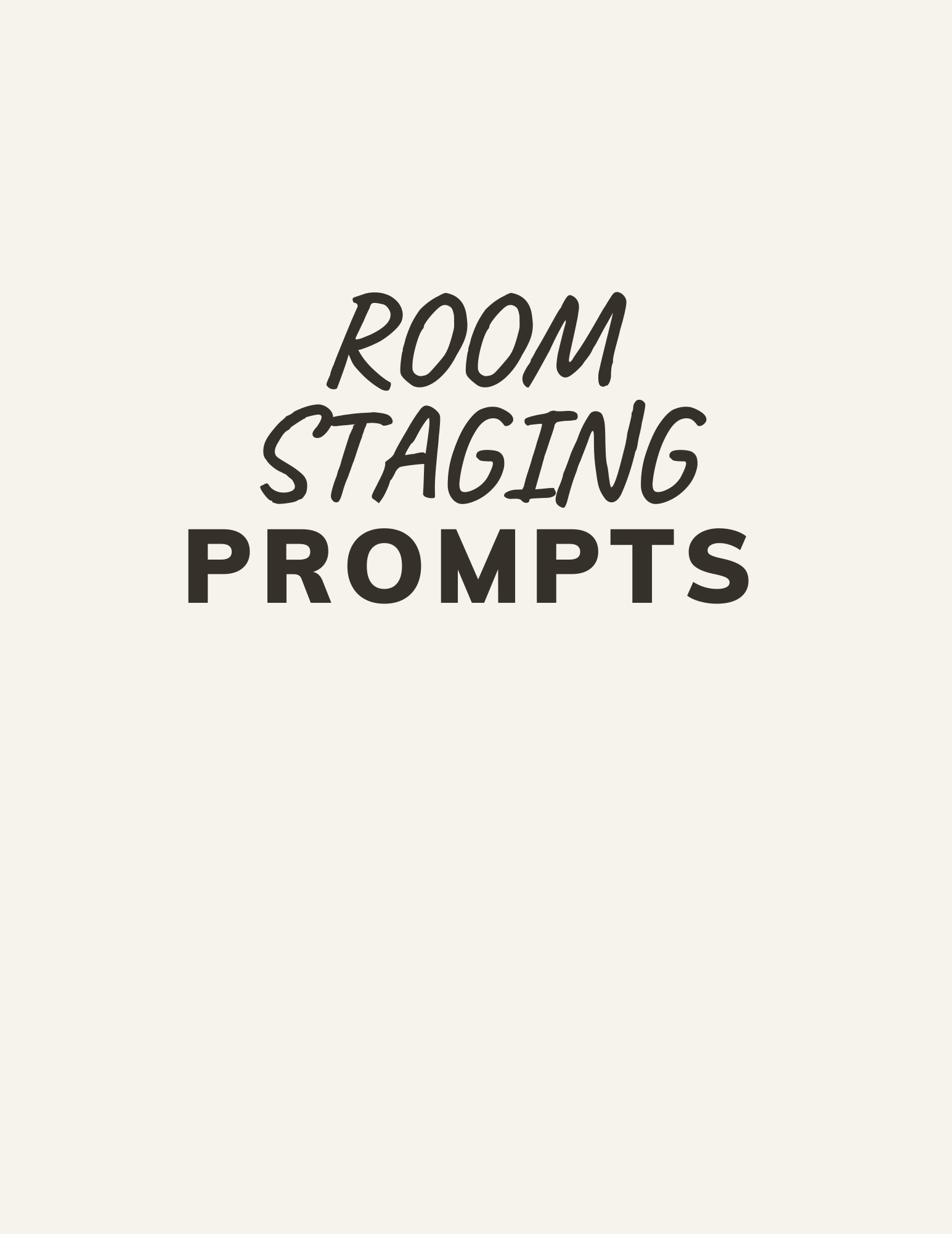 Free Bonus Download - Room Staging Prompts