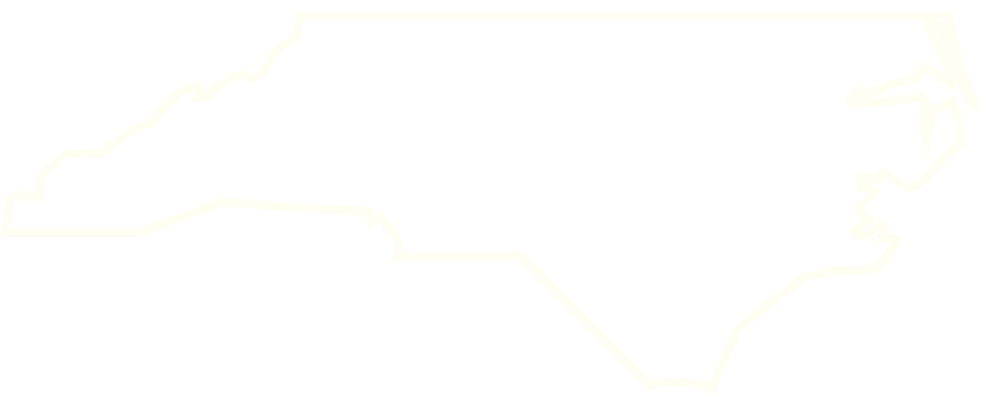 Black outline of the map of the United States with a white background.