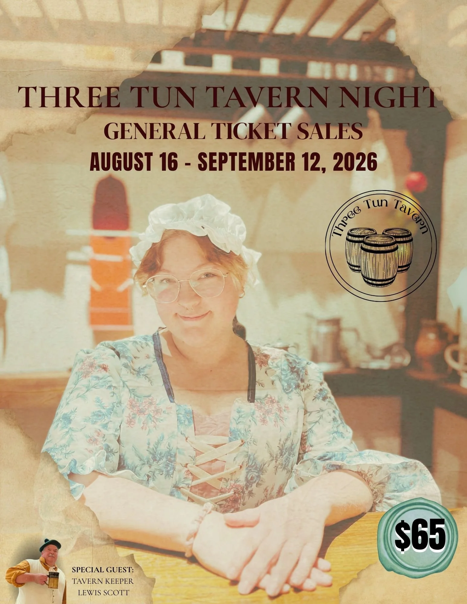 GENERAL ADMISSION SALE: Three Tun Tavern Night 
