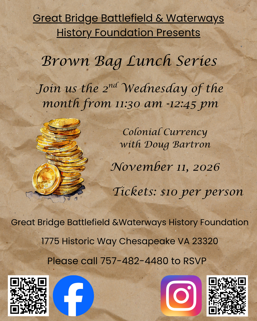 Brown Bag Lunch Series: Colonial Currency
