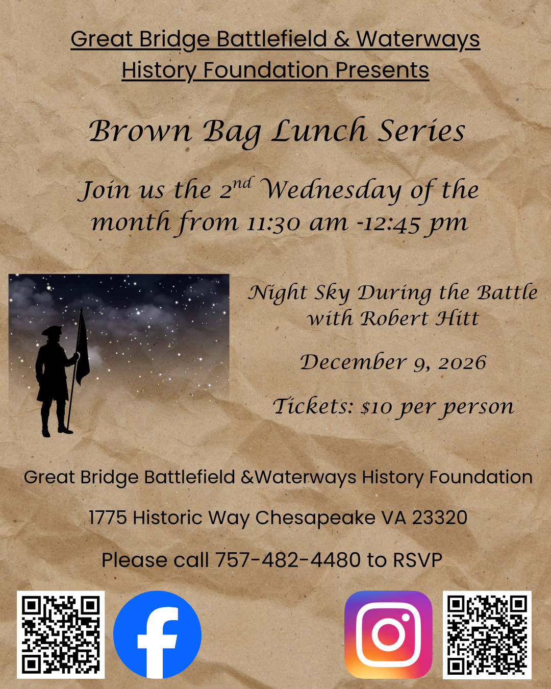 Brown Bag Lunch Series: Night Sky on the Eve of Battle