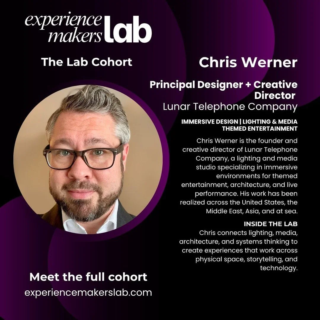Excited to be part of the inaugural #ExperienceMakersLab cohort in #Toronto this September.⁠
⁠
Three days. An incredible group of people. No trade show floor. No sales pitches. Just conversations about how we make this industry, and the work, better.