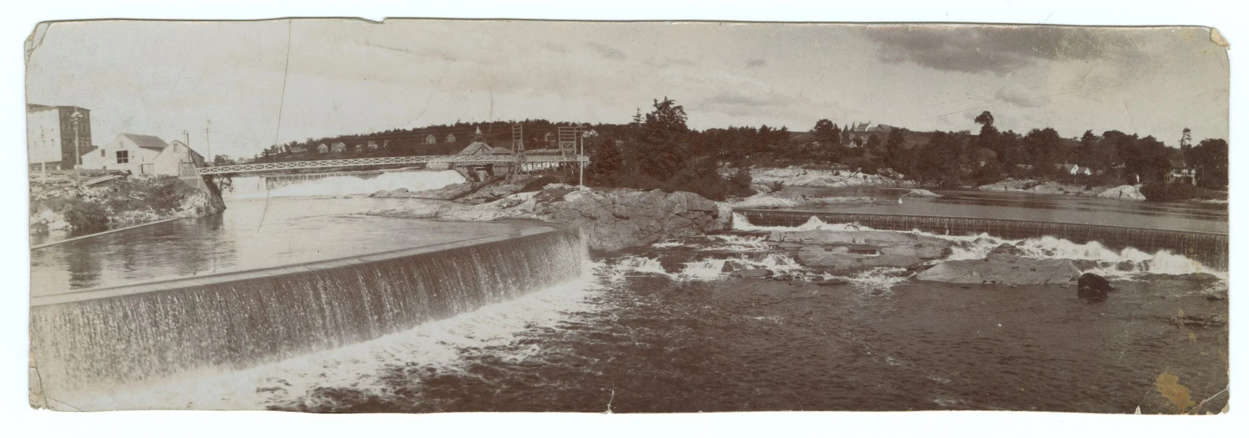 Androscoggin River Falls between Topsham & Brunswick, ME (photo by Leon B. Strout) courtesy Bowdoin College.jpg