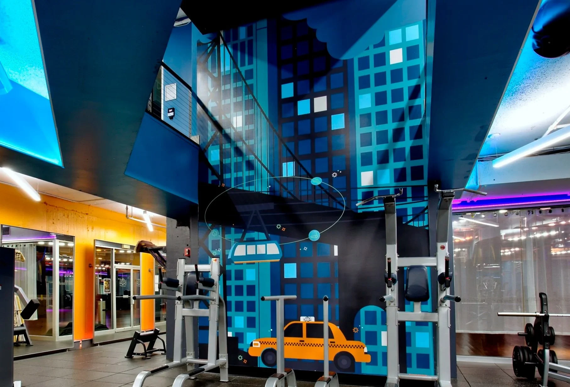 Crunch Fitness Murals