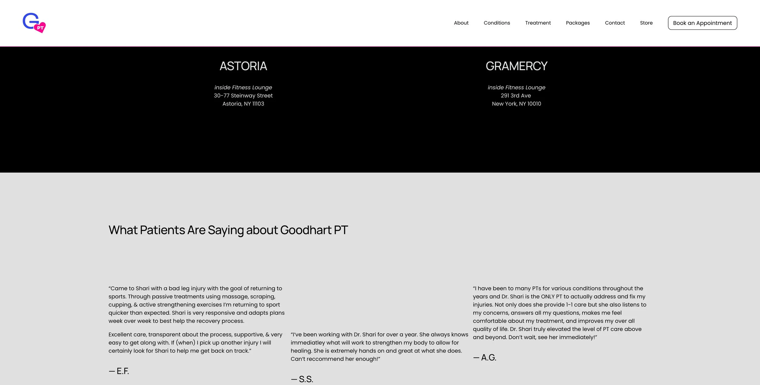 Reviews Page Before
