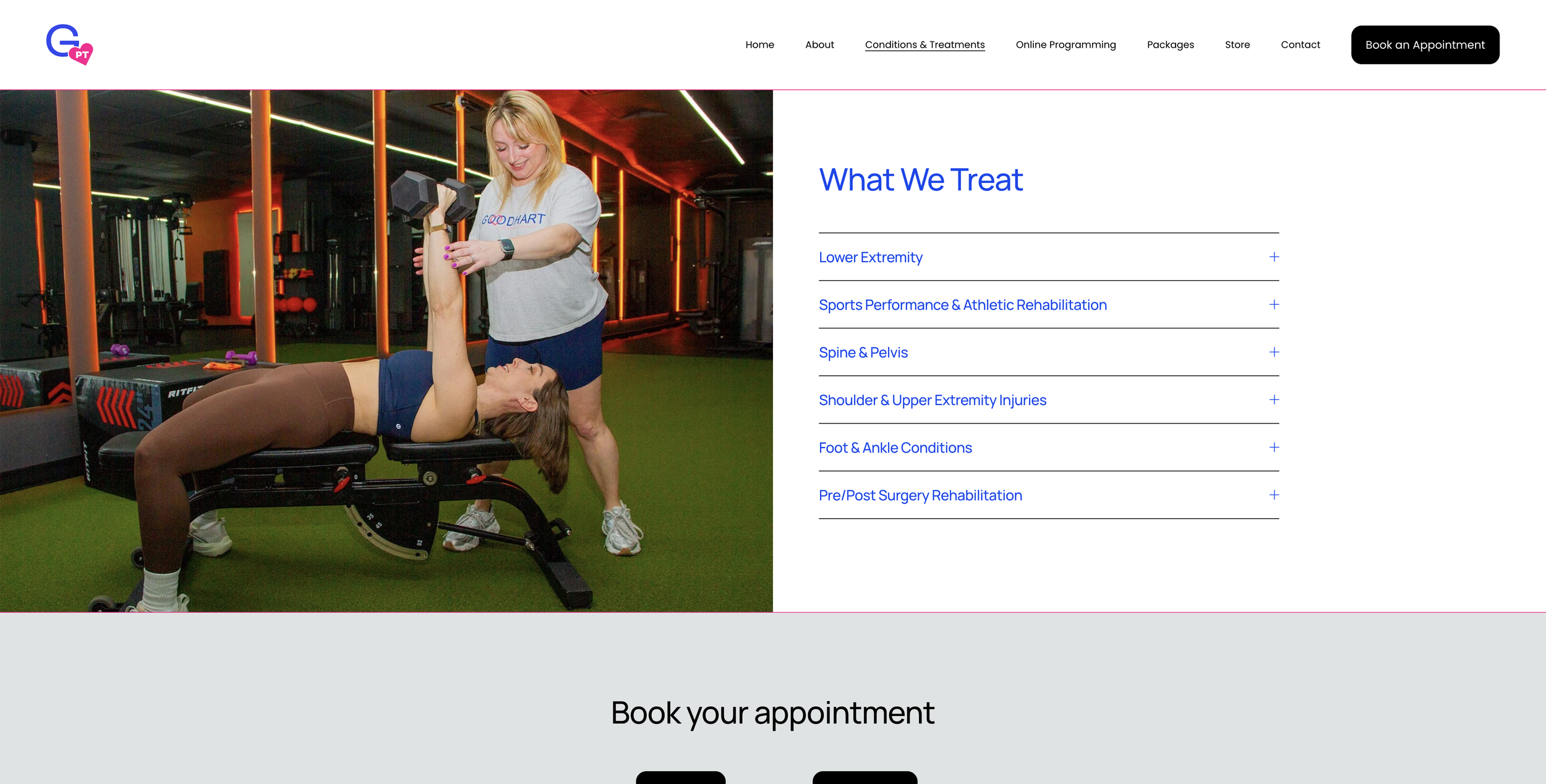 Conditions Page After