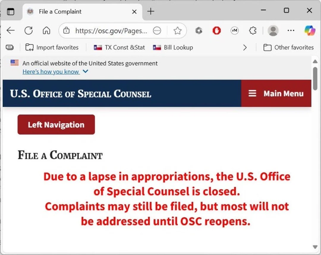 Well, I was going to file a complaint with the Office of Special Counsel about HUD and other federal agencies flagrantly violating the Hatch Act and the 1st Amendment by posting Republican wing-nut propaganda on a taxpayer-funded official government 